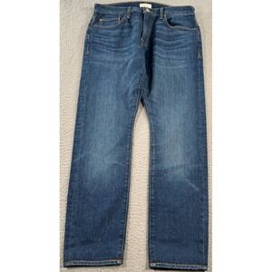 Ace Rivington Jeans Men's 32x29 Blue Italian‎ Denim Slim Taper Stretch Mid Rise